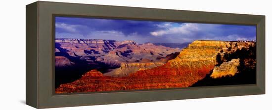 Spectators at the Grand Canyon, Grand Canyon, Grand Canyon National Park, Arizona, USA-null-Framed Stretched Canvas