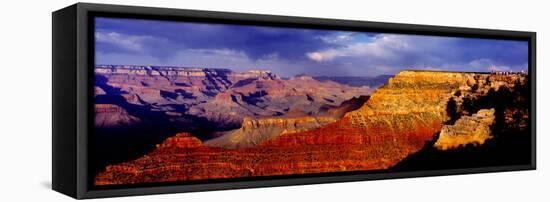 Spectators at the Grand Canyon, Grand Canyon, Grand Canyon National Park, Arizona, USA-null-Framed Stretched Canvas