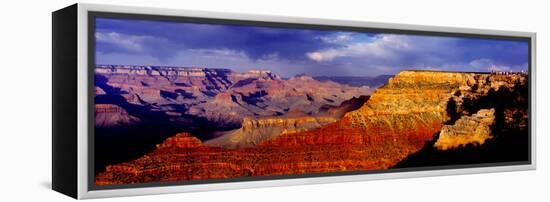 Spectators at the Grand Canyon, Grand Canyon, Grand Canyon National Park, Arizona, USA-null-Framed Stretched Canvas