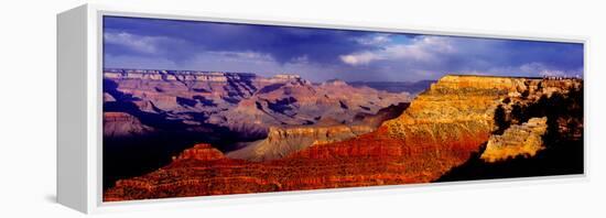 Spectators at the Grand Canyon, Grand Canyon, Grand Canyon National Park, Arizona, USA-null-Framed Stretched Canvas