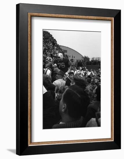 Spectators at the Minnesota- Iowa Game, Minneapolis, Minnesota, November 1960-Francis Miller-Framed Photographic Print