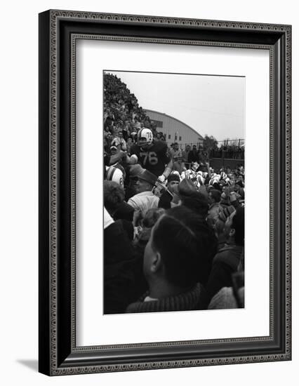 Spectators at the Minnesota- Iowa Game, Minneapolis, Minnesota, November 1960-Francis Miller-Framed Photographic Print