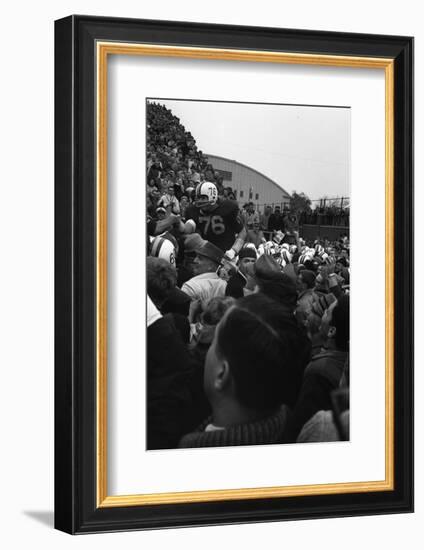 Spectators at the Minnesota- Iowa Game, Minneapolis, Minnesota, November 1960-Francis Miller-Framed Photographic Print