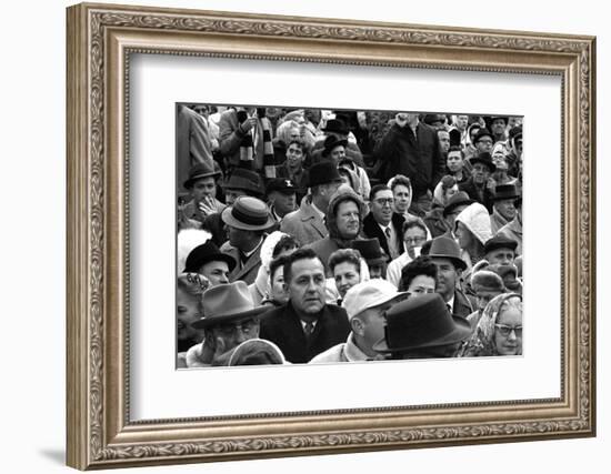 Spectators at the Minnesota- Iowa Game, Minneapolis, Minnesota, November 1960-Francis Miller-Framed Photographic Print