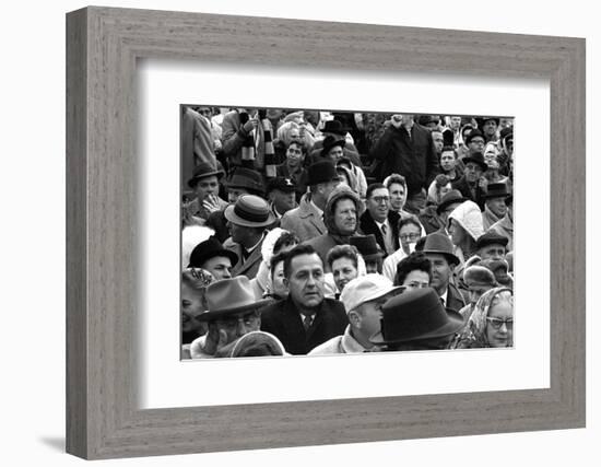 Spectators at the Minnesota- Iowa Game, Minneapolis, Minnesota, November 1960-Francis Miller-Framed Photographic Print