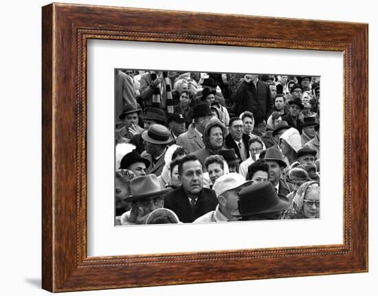 Spectators at the Minnesota- Iowa Game, Minneapolis, Minnesota, November 1960-Francis Miller-Framed Photographic Print