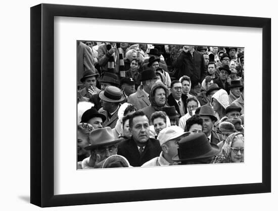 Spectators at the Minnesota- Iowa Game, Minneapolis, Minnesota, November 1960-Francis Miller-Framed Photographic Print