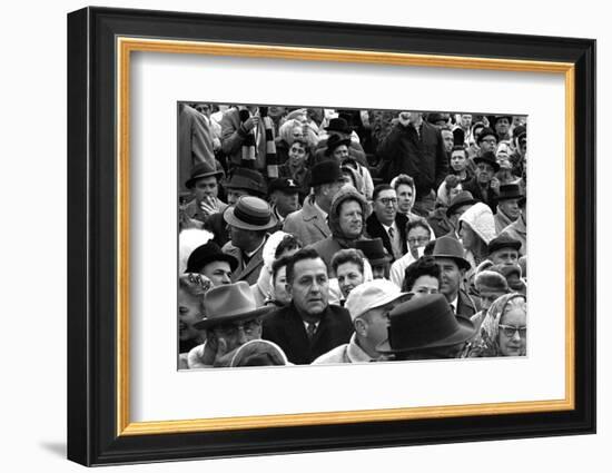 Spectators at the Minnesota- Iowa Game, Minneapolis, Minnesota, November 1960-Francis Miller-Framed Photographic Print