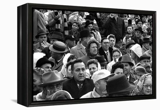 Spectators at the Minnesota- Iowa Game, Minneapolis, Minnesota, November 1960-Francis Miller-Framed Premier Image Canvas