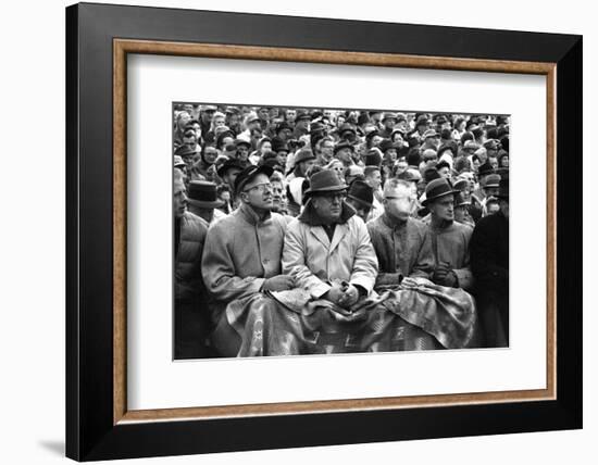 Spectators at the Minnesota- Iowa Game, Minneapolis, Minnesota, November 1960-Francis Miller-Framed Photographic Print