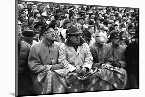 Spectators at the Minnesota- Iowa Game, Minneapolis, Minnesota, November 1960-Francis Miller-Mounted Photographic Print