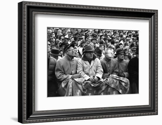 Spectators at the Minnesota- Iowa Game, Minneapolis, Minnesota, November 1960-Francis Miller-Framed Photographic Print