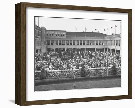 Spectators Attending the Kentucky Derby-null-Framed Photographic Print