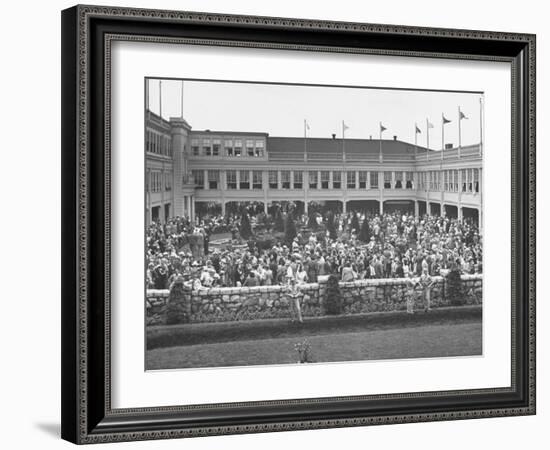 Spectators Attending the Kentucky Derby-null-Framed Photographic Print