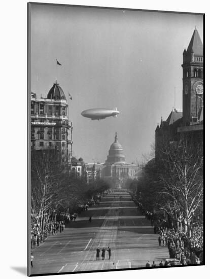 Spectators Enjoying the Celebrations, Capitol Building During Inauguration of Pres. Harry S. Truman-Ralph Morse-Mounted Photographic Print