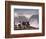 Spectators Line the Bluff at La Jolla Cove to Get a Good Look at the Large Surf in San Diego-null-Framed Photographic Print