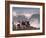 Spectators Line the Bluff at La Jolla Cove to Get a Good Look at the Large Surf in San Diego-null-Framed Photographic Print