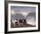 Spectators Line the Bluff at La Jolla Cove to Get a Good Look at the Large Surf in San Diego-null-Framed Photographic Print