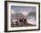 Spectators Line the Bluff at La Jolla Cove to Get a Good Look at the Large Surf in San Diego-null-Framed Photographic Print