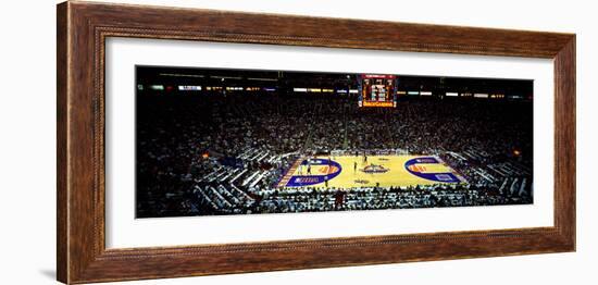 Spectators watching a basketball game, NBA 1995 All-Star Game, US Airways Center, Phoenix, Maric...-null-Framed Photographic Print