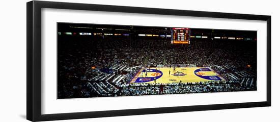 Spectators watching a basketball game, NBA 1995 All-Star Game, US Airways Center, Phoenix, Maric...-null-Framed Photographic Print