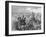 Spectators Watching a Cricket Match as They Get Ready-Gustave Doré-Framed Art Print