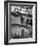 Spectators Watching as Men Compete in the Golf Tournament, Riviera Country Club-John Florea-Framed Photographic Print