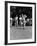 Spectators Watching Ben Hogan, Drive a Ball, at the National Open Golf Tournament-null-Framed Premium Photographic Print