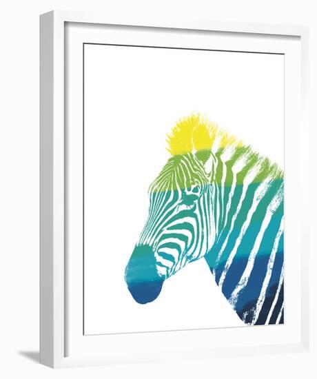 Spectral - Zebra-null-Framed Giclee Print