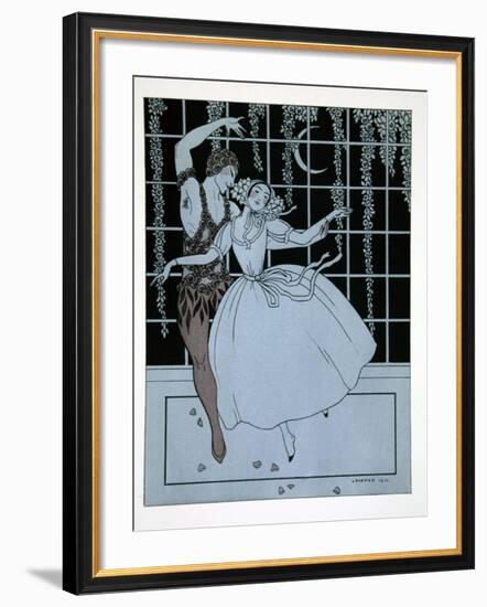 Spectre de La Rose from the Series Designs on the Dances of Vaslav Nijinsky-Georges Barbier-Framed Giclee Print