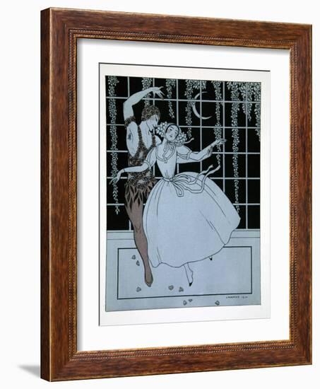 Spectre de La Rose from the Series Designs on the Dances of Vaslav Nijinsky-Georges Barbier-Framed Giclee Print