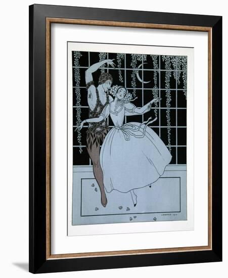 Spectre de La Rose from the Series Designs on the Dances of Vaslav Nijinsky-Georges Barbier-Framed Giclee Print