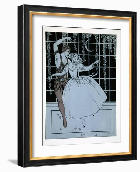 Spectre de La Rose from the Series Designs on the Dances of Vaslav Nijinsky-Georges Barbier-Framed Giclee Print