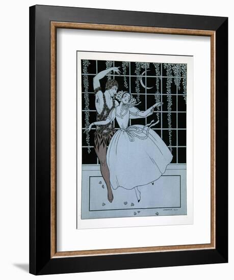 Spectre de La Rose from the Series Designs on the Dances of Vaslav Nijinsky-Georges Barbier-Framed Giclee Print