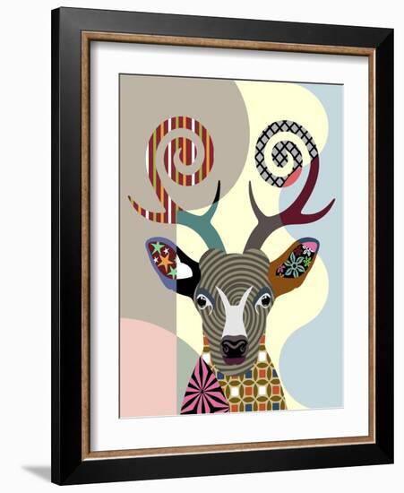 Spectrum Deer-Lanre Adefioye-Framed Giclee Print