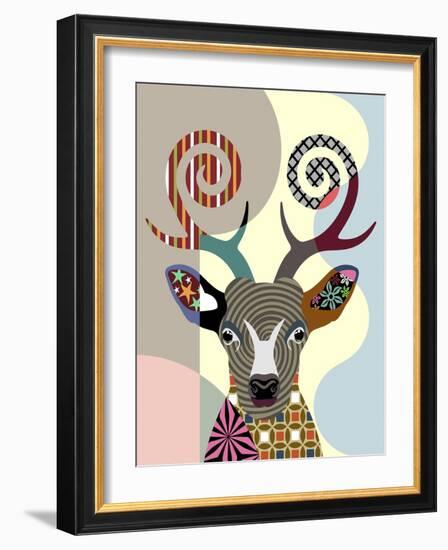 Spectrum Deer-Lanre Adefioye-Framed Giclee Print