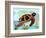 Spectrum Sea Turtle-Lanre Adefioye-Framed Premium Giclee Print