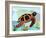 Spectrum Sea Turtle-Lanre Adefioye-Framed Giclee Print