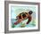 Spectrum Sea Turtle-Lanre Adefioye-Framed Giclee Print