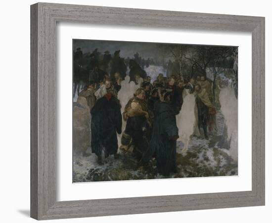 Speech before the Battle of Leuthen, 1858-Adolph von Menzel-Framed Giclee Print