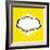 Speech Bubble Pop-Art Style-jirawatp-Framed Art Print