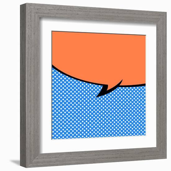 Speech Bubble Pop-Art Style-jirawatp-Framed Art Print