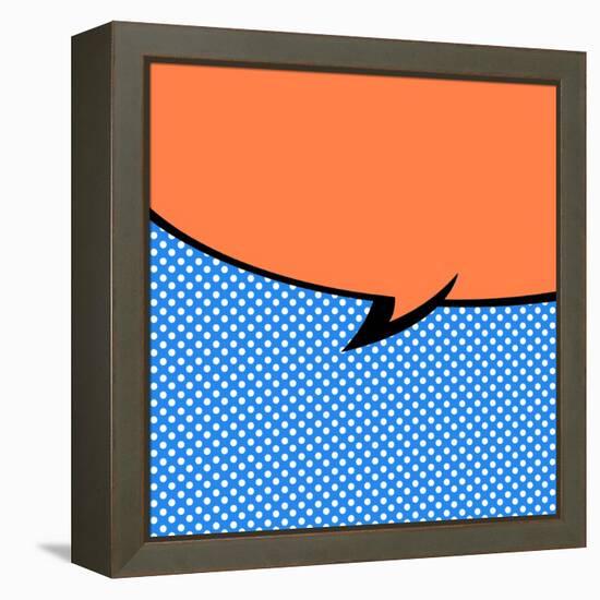 Speech Bubble Pop-Art Style-jirawatp-Framed Stretched Canvas