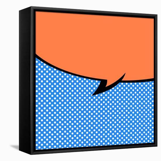 Speech Bubble Pop-Art Style-jirawatp-Framed Stretched Canvas