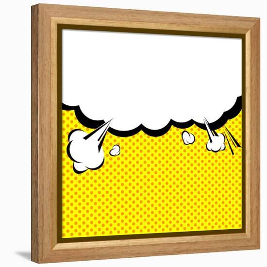Speech Bubble Pop-Art Style-jirawatp-Framed Stretched Canvas