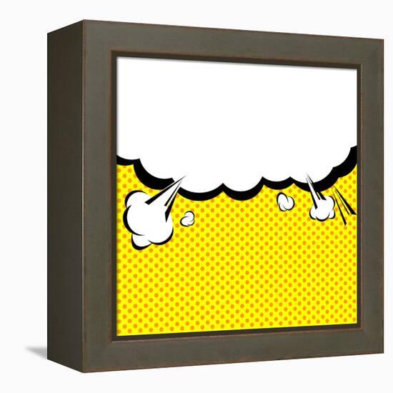 Speech Bubble Pop-Art Style-jirawatp-Framed Stretched Canvas