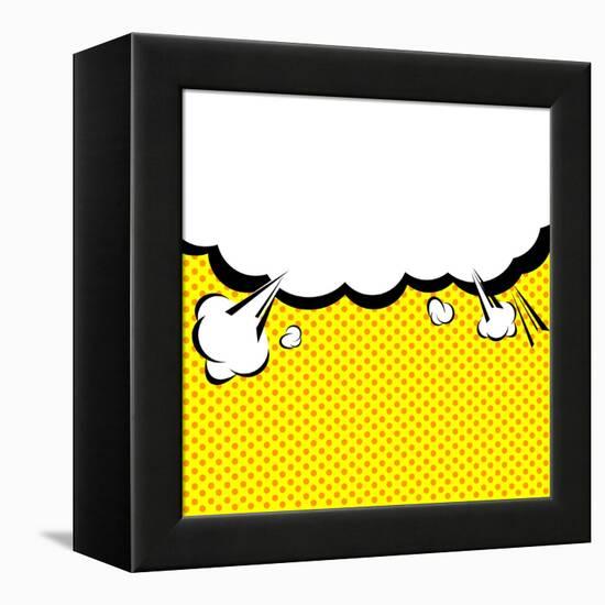 Speech Bubble Pop-Art Style-jirawatp-Framed Stretched Canvas