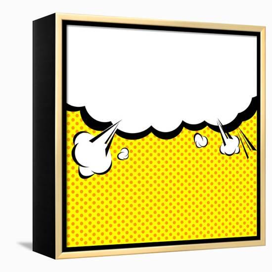 Speech Bubble Pop-Art Style-jirawatp-Framed Stretched Canvas