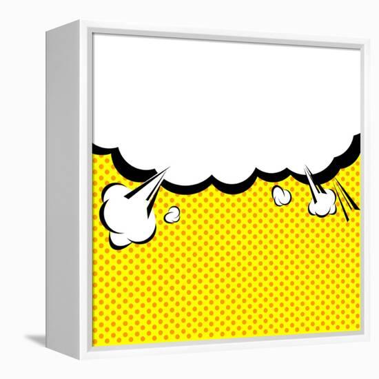 Speech Bubble Pop-Art Style-jirawatp-Framed Stretched Canvas