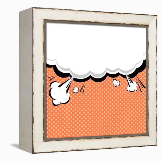 Speech Bubble Pop-Art Style-jirawatp-Framed Stretched Canvas